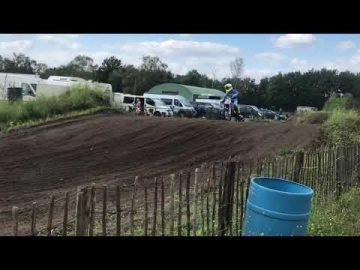 Yamaha grizzly junior rider jayson van drunen training at gp track euro circuit valkenswaard