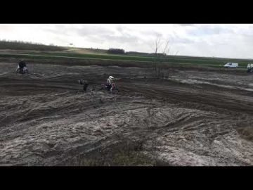 Jayson van Drunen training in the hard wind