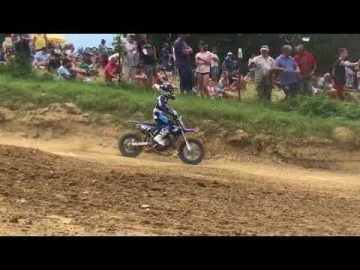 Yamaha 65cc junior rider Jayson van Drunen